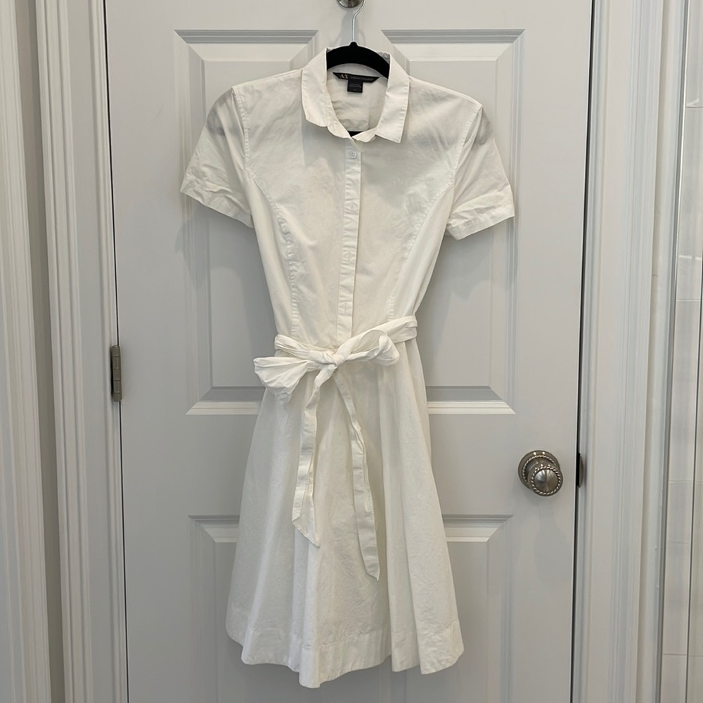 Armani Exchange shirtdress with tie belt